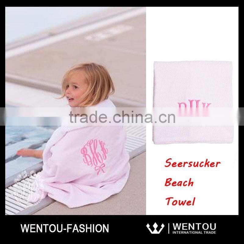 Personalized Seersucker Children Pool Towel