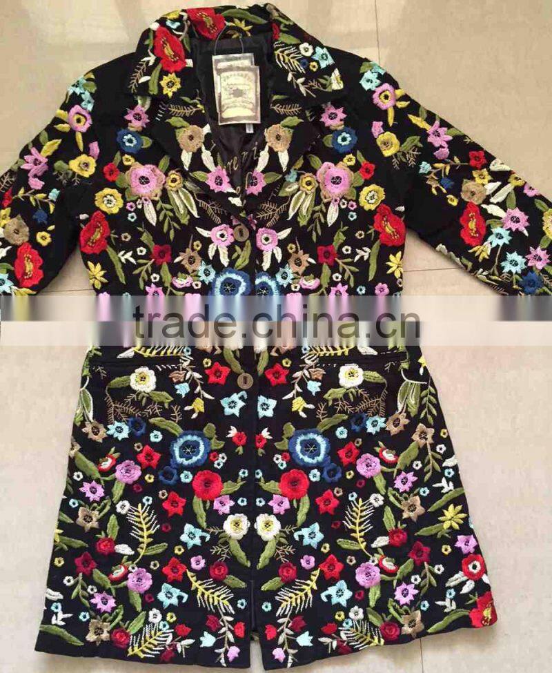 Fully Embroidered long coat