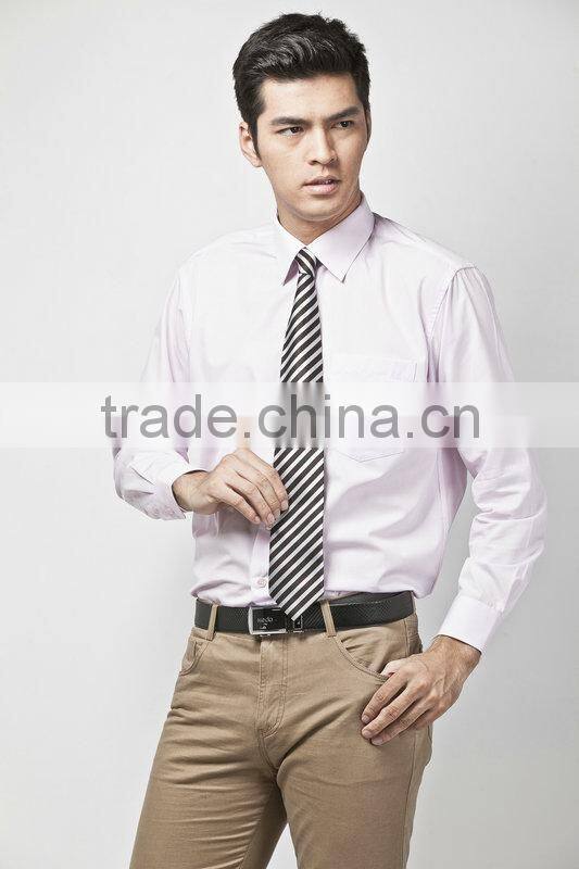 Latest style Man Dress shirts with long sleeve 100%cotton