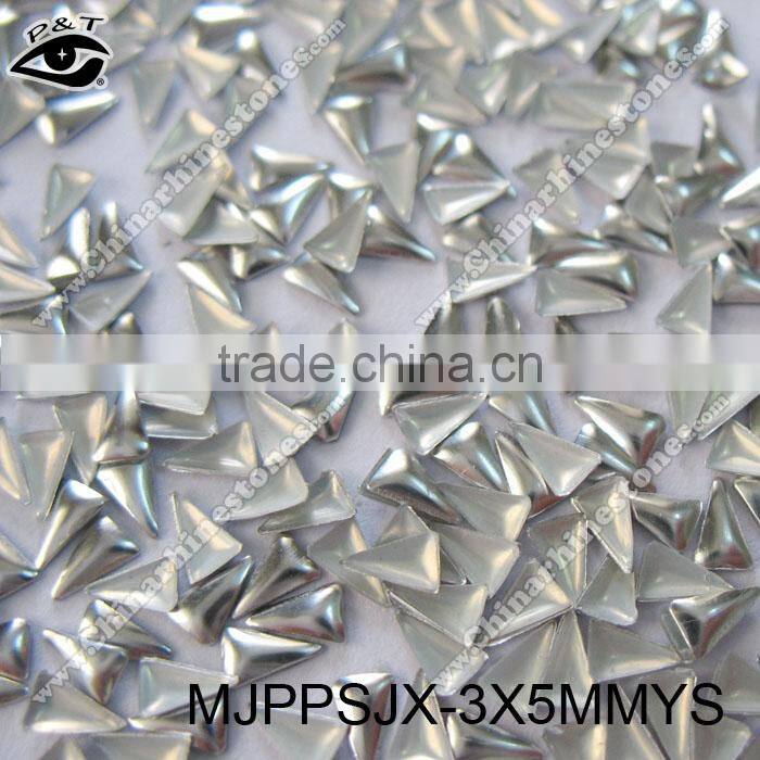 3x5mm silver triangle studs for nail art small metal studs for nail