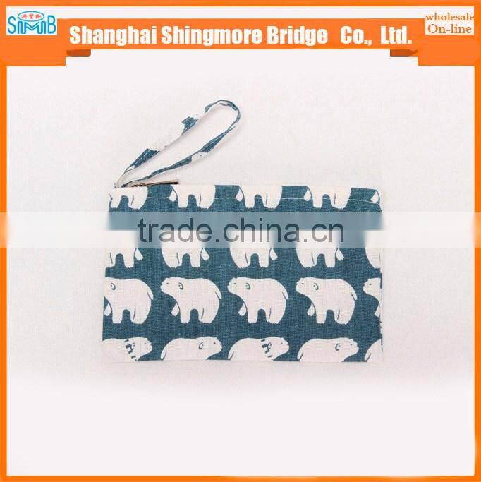 hot sales good quality canvas change purse in low price