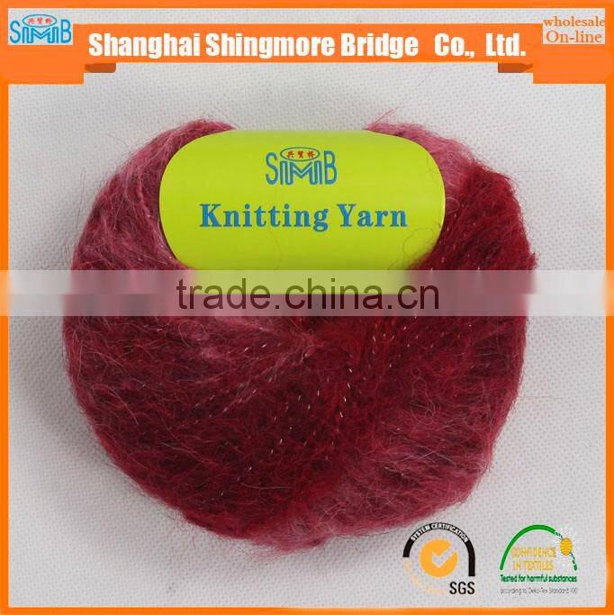 hot selling mohair yarn for hand knitting sweater and scarf with cheap price