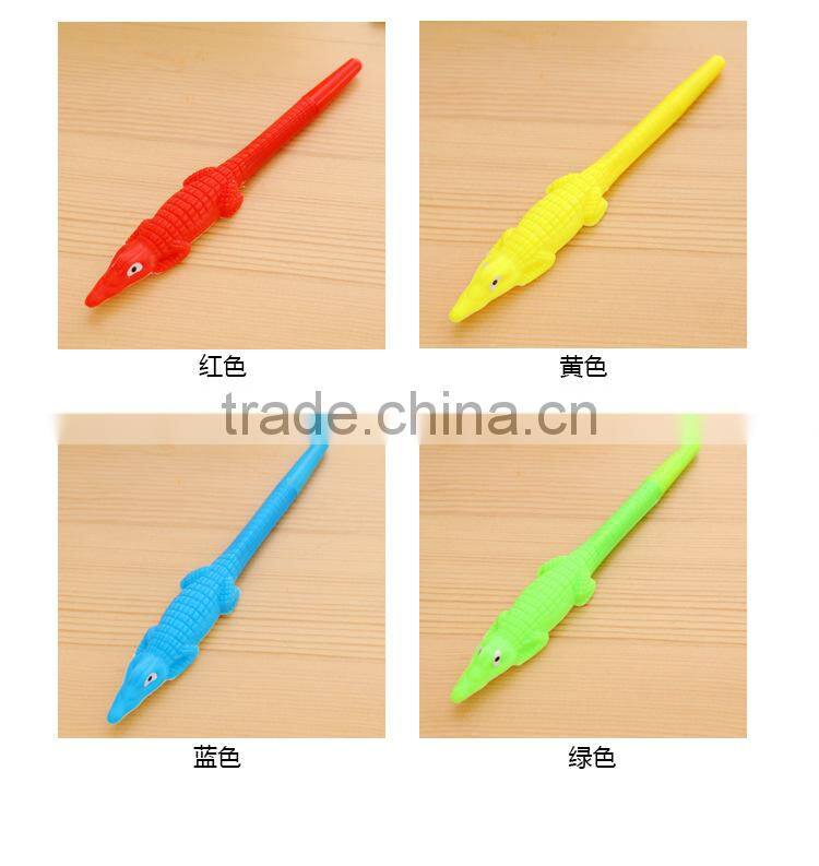 Novel creative fancy 3d crocodile shaped gel pen
