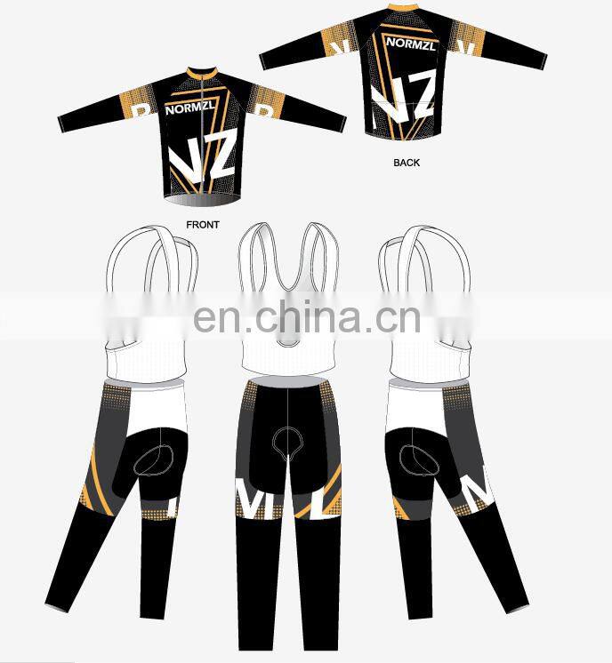 Yellow and black design sportful wholesale cycling wear specialized