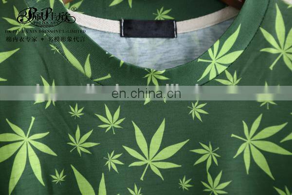 Peijiaxin Latest Design Crew Neck Full 3D Printed T shirt for Man