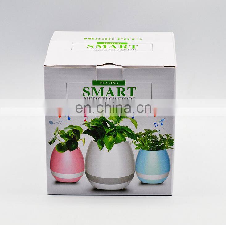 Office decompression toy bluetooth music pots manufacturer custom smart music flowerpot