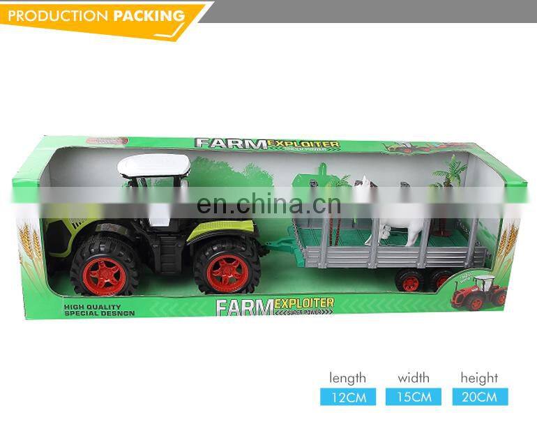 China manufacture concrete pump truck model toys friction truck friction farm tractor toy