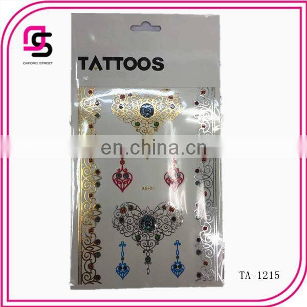 2015 sales good quality body art tattoo sticker , good for retail and promotion