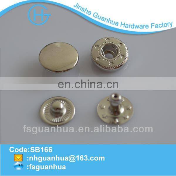 fashion designer cloth snap button snap buttons with customized logo