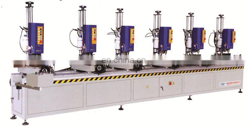 LZZ6-13 high efficiency multiple head drilling holes mounting glazed window equipment aluminum window equipment