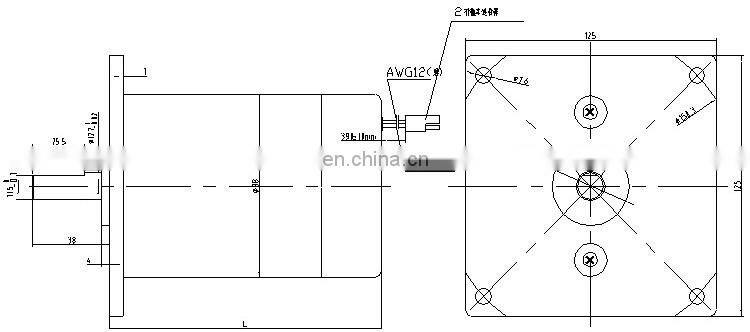 OD 88 mm 300w dc motor 24v high rpm high speed permanent magnet motor BMM340