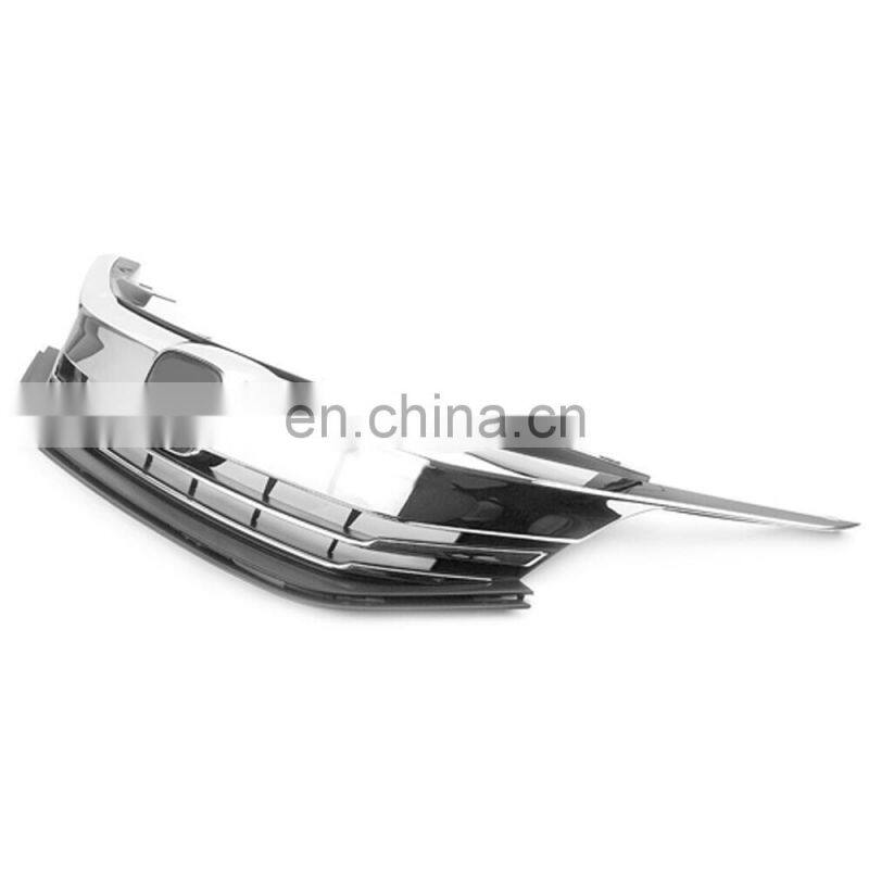 Chrome Black Front Upper Grill Grille 2016-2017 for Honda Accord Sedan 9th Gen