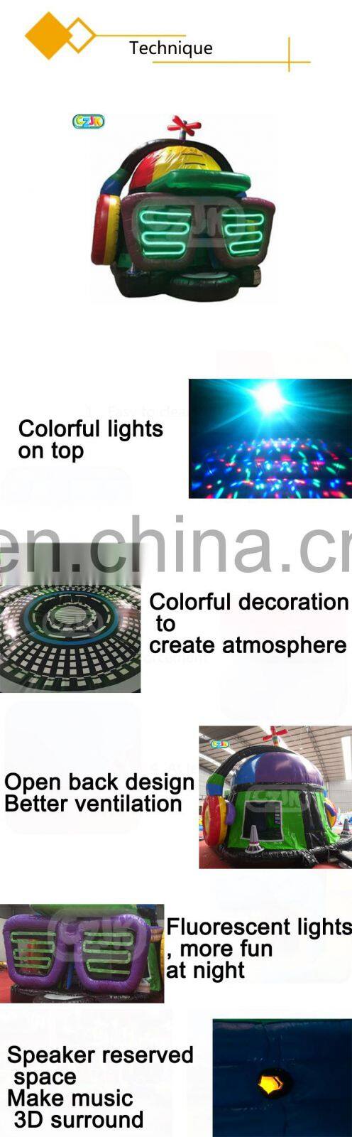 dance dome inflatable bouncer jumping bouncy castle bounce house