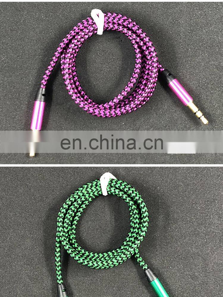 AUX audio cable 3.5mm male to male recording cable 1m audio cable jack