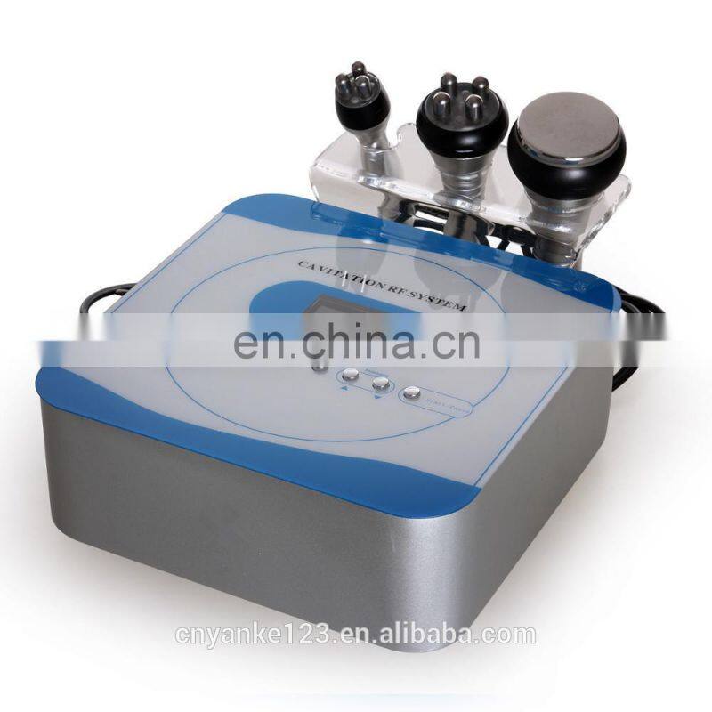 Portable 3 in 1 Ultrasonic Cavitation Weight Loss Multipolar RF Slimming Machine