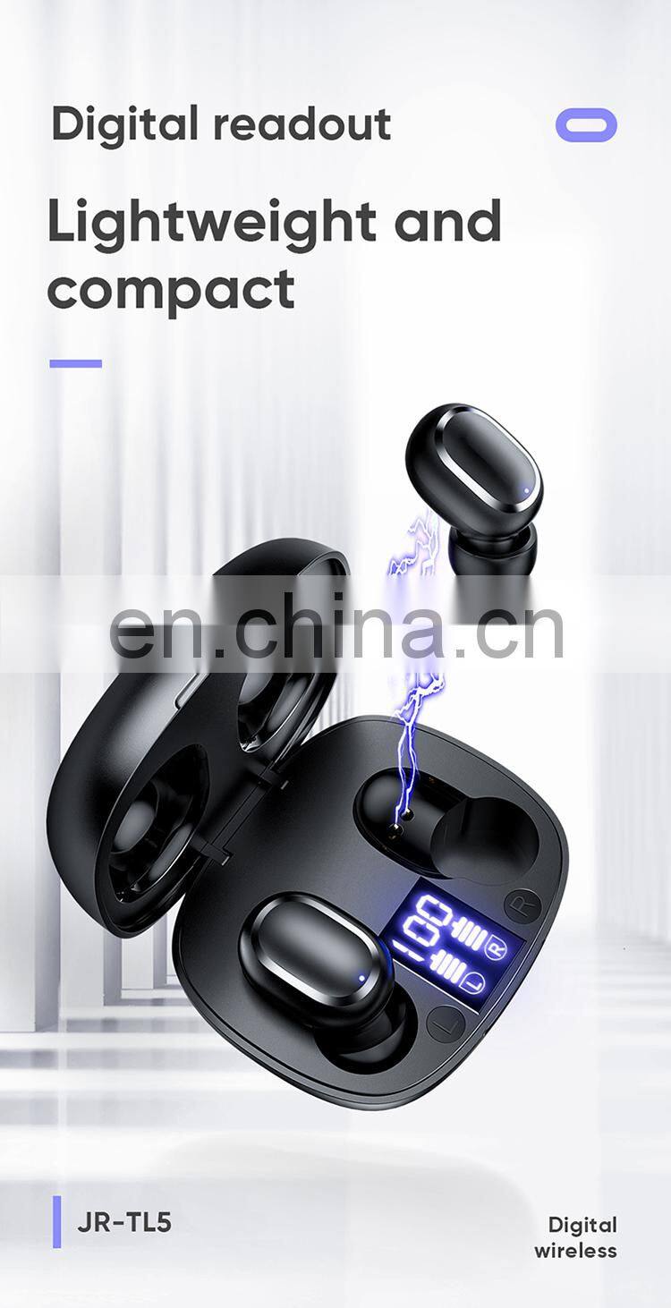 Joyroom TL5 Bilateral Digital display tws earphone HD call high bass bt wireless headset
