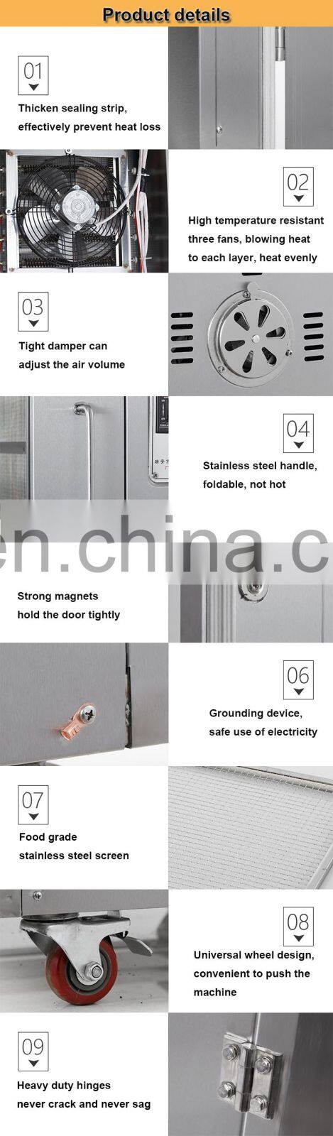 Big capacity 40 trays Stainless steel Coffee beans drying machine, meat drying machine