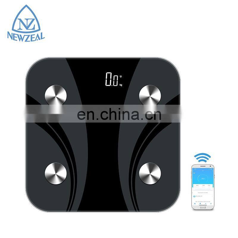 Customized Professional WIFI Smart Scale Fitbit 180Kg Backlit Accurate Digital Bathroom Body Fat Scale
