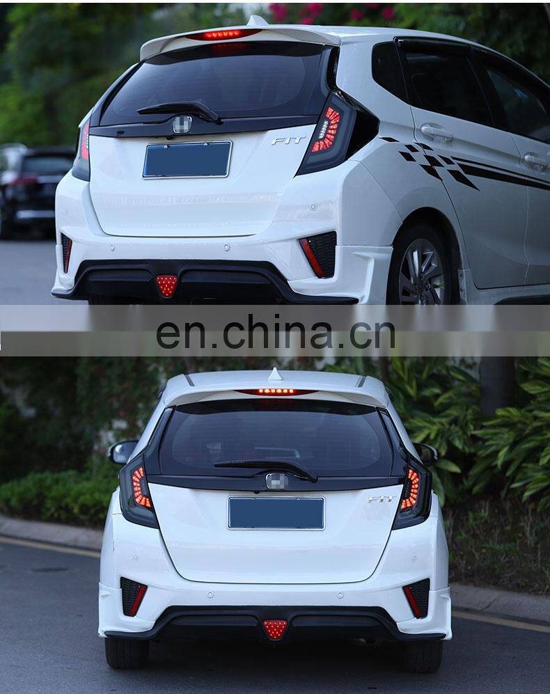 Smoke Color Dynamic Led Tail Lamp for Honda Fit Jazz 2014-2018 LED Back Lamp