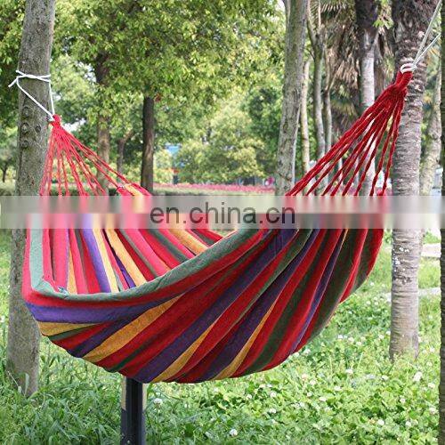 190cm x 80cm Stripe Hang Bed Canvas Hammock 120kg