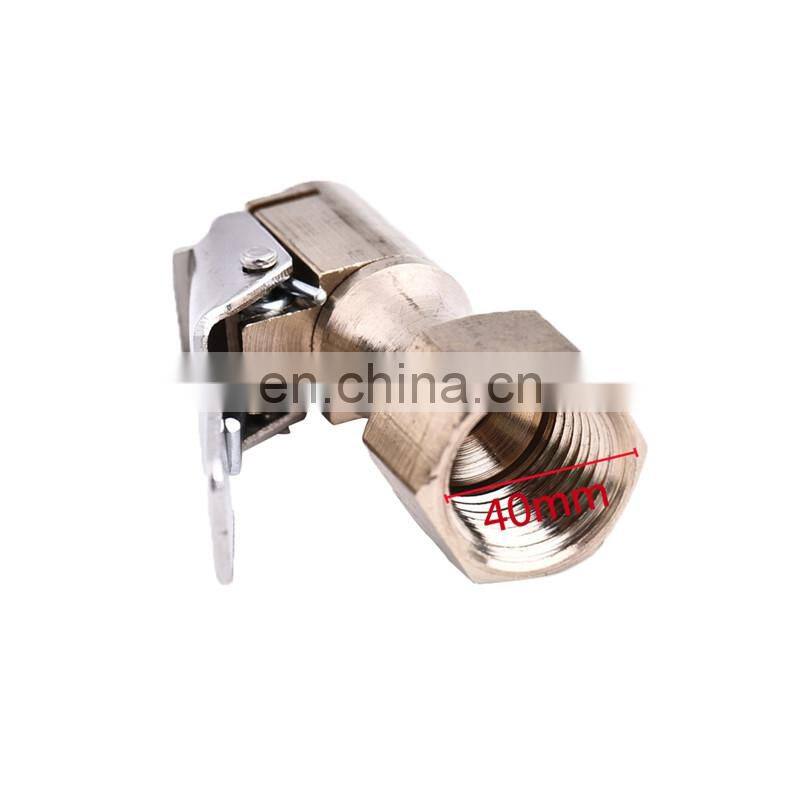 Tire Valve Inflator Chuck Pure Copper Type Mouth Pneumatic Pump Adapter