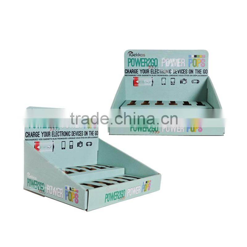 Design and Printing POS Retail Corrugated Flooring Stands for Brochure