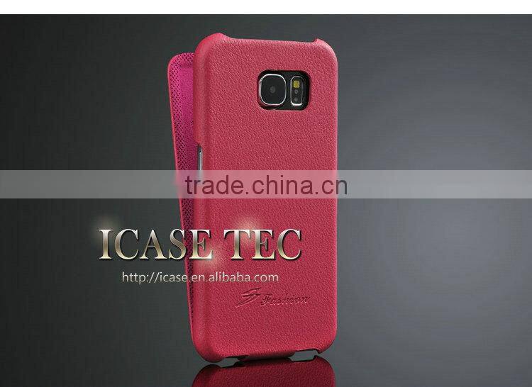 Genuine Leather Case for samsung galaxy S6, newest arrival Flip case for samsung galaxy S6