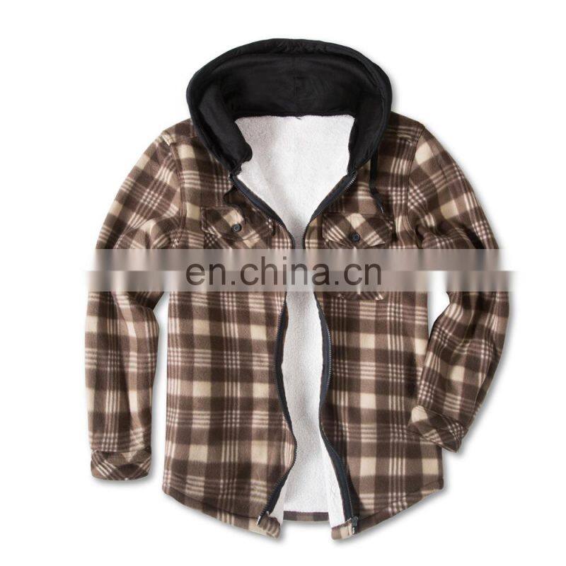 Christmas autumn and winter men's plus velvet thick warm jacket inch shirt men's trend student plaid shirt lamb velvet jacket