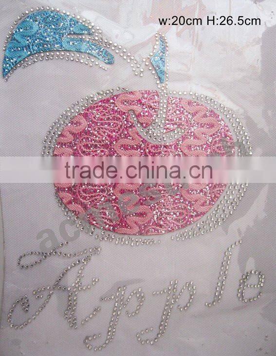 Lace Mixed Rhinestone Patches /hot fix patch /iron on patch / badge