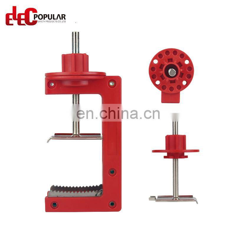 Small lockout device for butterfly valves