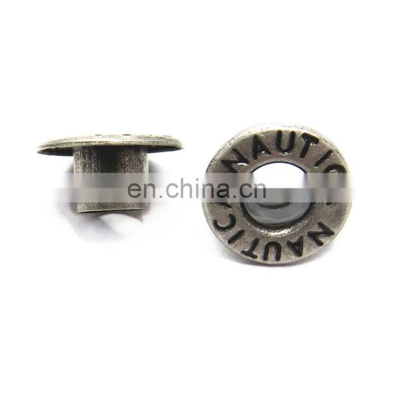 9mm Gold Grommet Metal Round Eyelets For Clothes