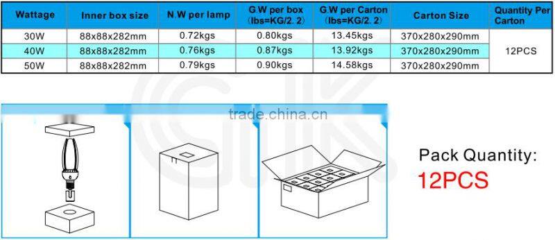Samsung chip 5 years warranty garden led light outdoor area light cobra head