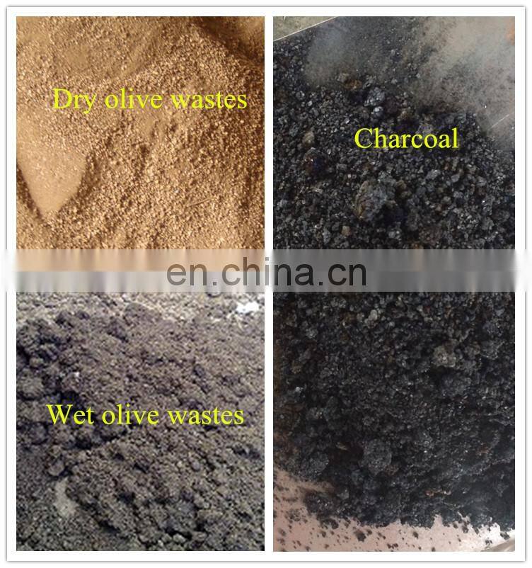 Internal combustion type Continuous rotary charcoal biochar kiln for making bbq