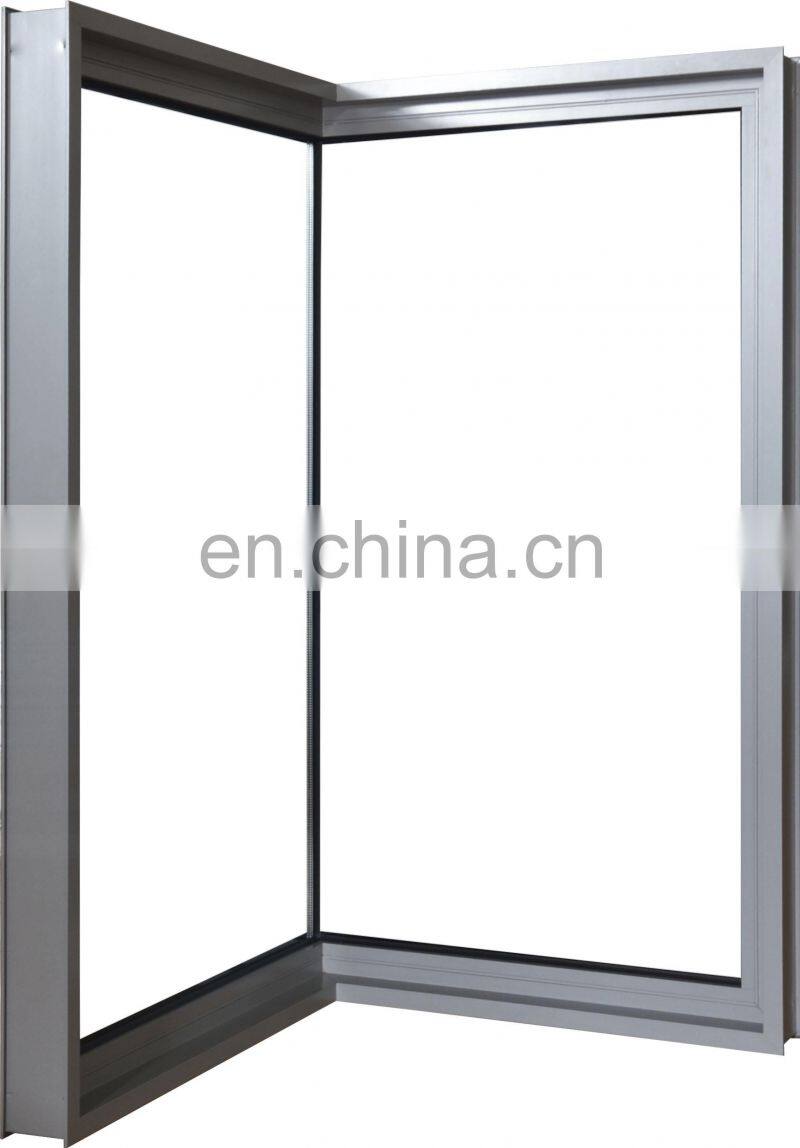 YY Home corner butt joint glass window aluminum profile sliding windows single glazed aluminum windows
