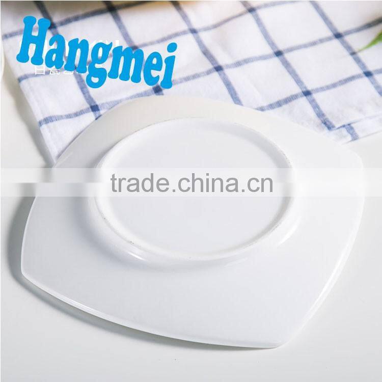 White ceramic dish Western steak serving platters