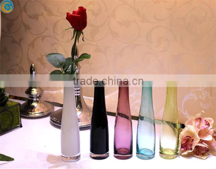 clear tall wedding table centerpiece glass vases