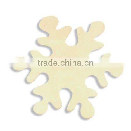 Cheap Price Wooden Crafts Christmas Ornament Wooden Carving Decoration Snowflake