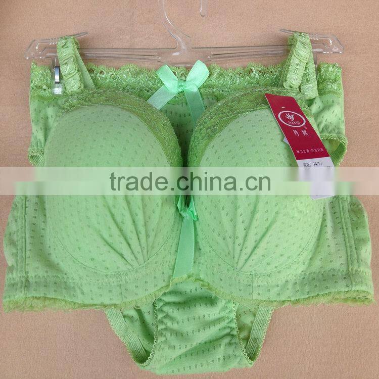 1.88USD 32-36A Cup High Quality Newest Style Hot-Sale Yough Girls Sexy Sexy Fancy Bra Panty Set (gdtz019)
