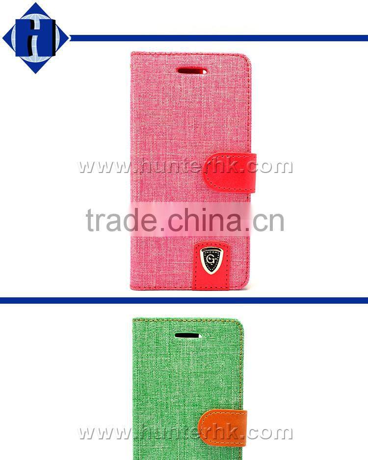 Best Quality Fabric Skin Book Case For iphone6S