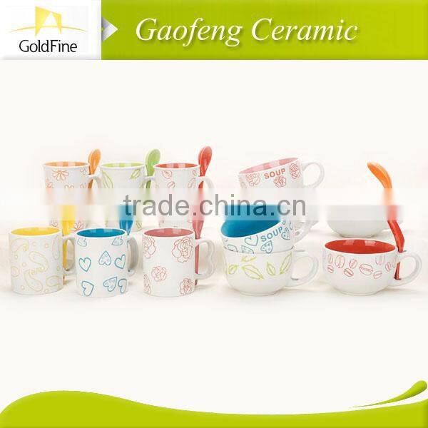 lovely soup mugs/ soup cup