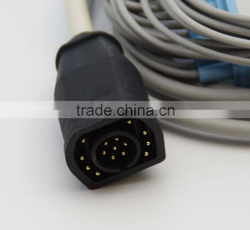 1 PIECE 12 LEADS (10 WIRE) EKG CABLE FOR Zoll E & M Series defibrillators BANANA HEAD