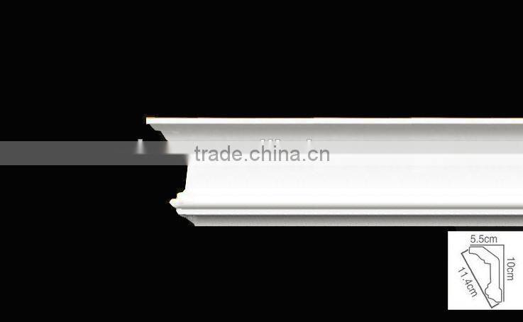 high quality pu plain panel cornice from China manufactory