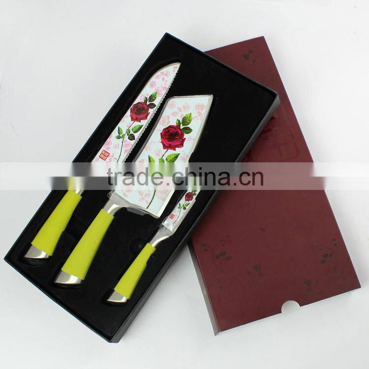Professional high quality stainless steel knife set