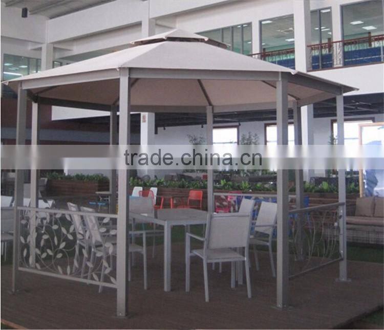Outdoor Octagonal Awning Tenda Gazebo 4x4 Garden Wrought Iron Gazebo