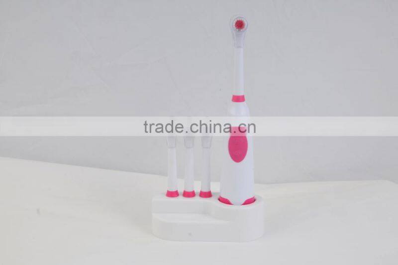 2015 kid waterproof battery powered electrical toothbrush with holder and replace head