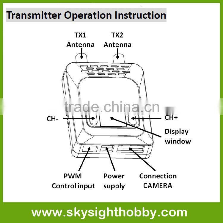 2015 New fpv goggles Skyzone 5.8Ghz 32CH 3D fpv goggles with head tracing/DVR