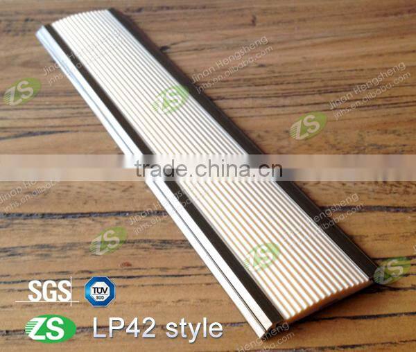 Aluminum laminated stair nosing for floor tile skirting