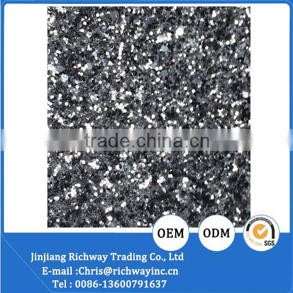 glitter shoe material for child shoe material