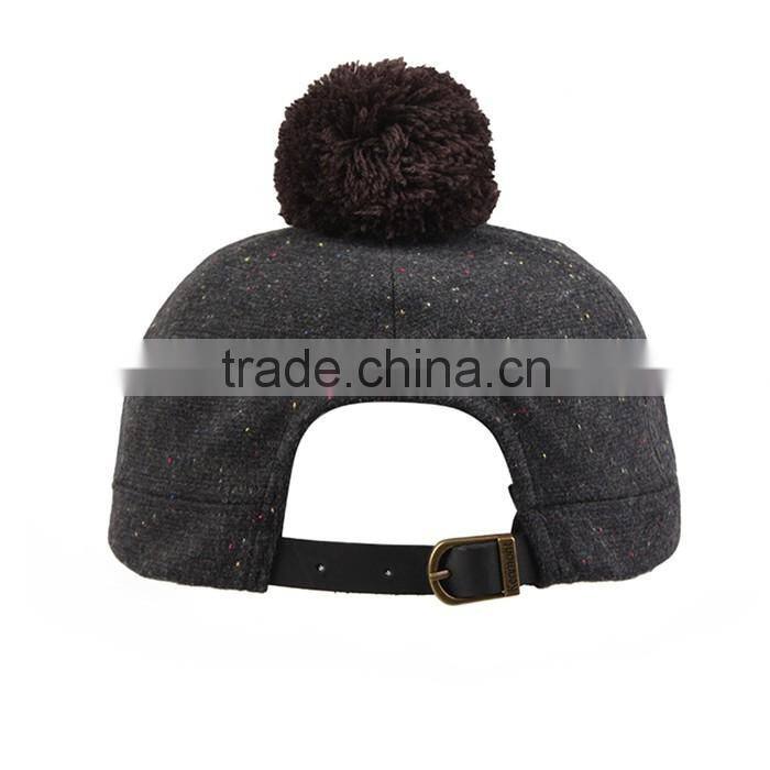 New design high quality custom baseball caps short bill top ball