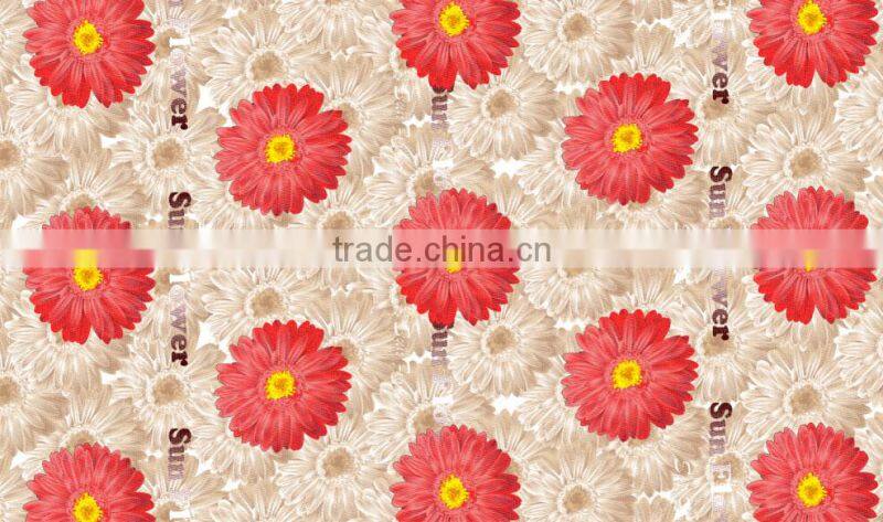 woven fabric polyester brushed fabric/ flower designs printing fabric/disperse printing fabric